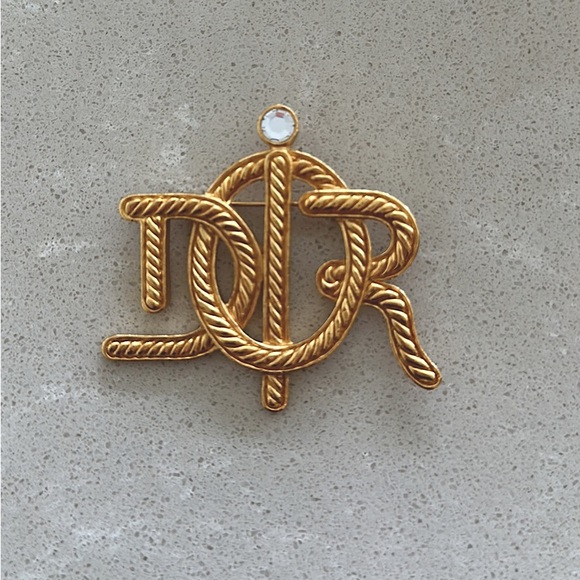 Rare Christian Dior gold plated brooch - Picture 1 of 5